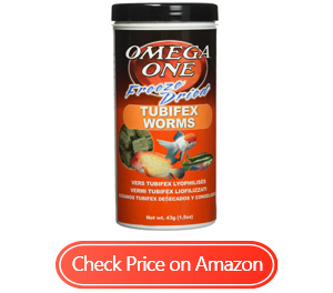 omega one freeze dried tubifex worms